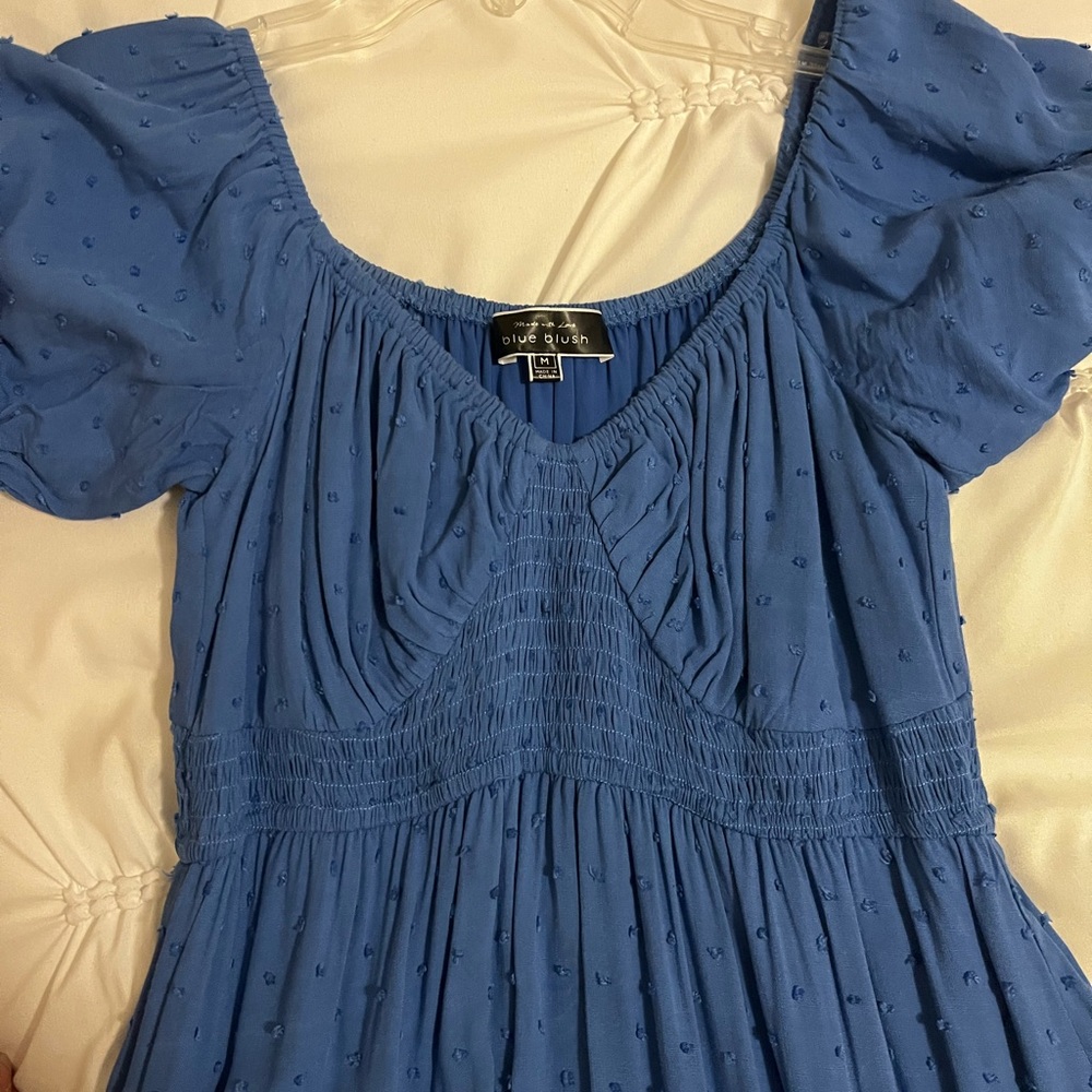Blue Blush Brand Blue Flowy Dress